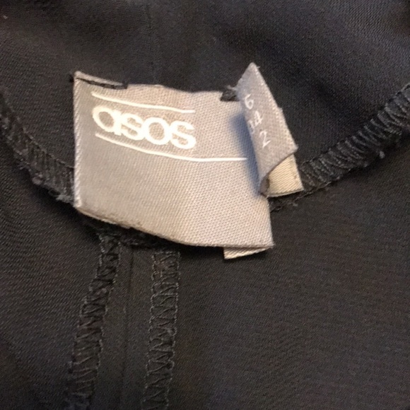 2/$25 ASOS Dark Gray Spaghetti Strap Dress Size 2 - Picture 7 of 8